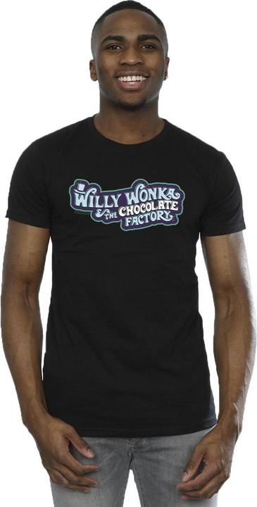 Immagine prodotto Willy Wonka & the Chocolate Factory Chocolate Factory Logo Maglietta Uomo (XL)
