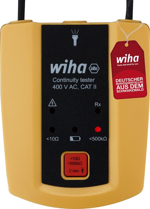 Productafbeelding Wiha Continuïteitstester tot 400 V AC, CAT II, incl. 2x AAA batterijen (CAT II 600V)