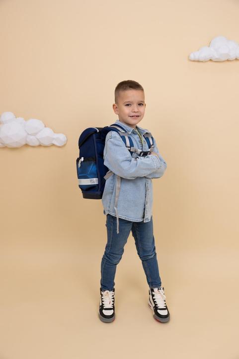 Actual product image Belmil CLASSY Schulrucksack-Set Football 4 (19 l)