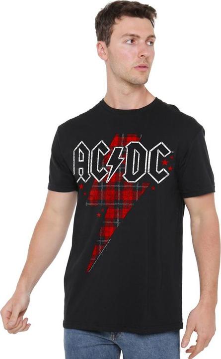 Immagine prodotto AC/DC Maglietta Bullone a Plaid Uomo (4XL)