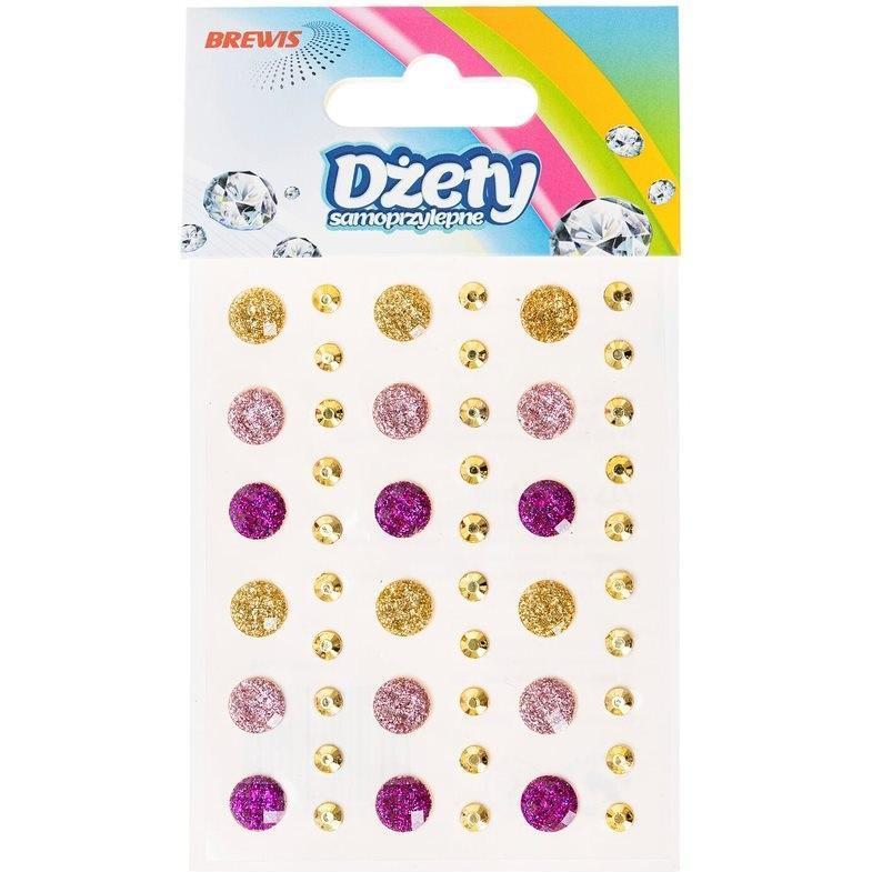 Brewis Selbstklebende Strasssteine ​​60 Stk