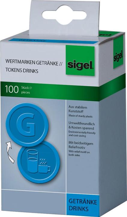 Image du produit Sigel Jetons contre-valeurs Boissons