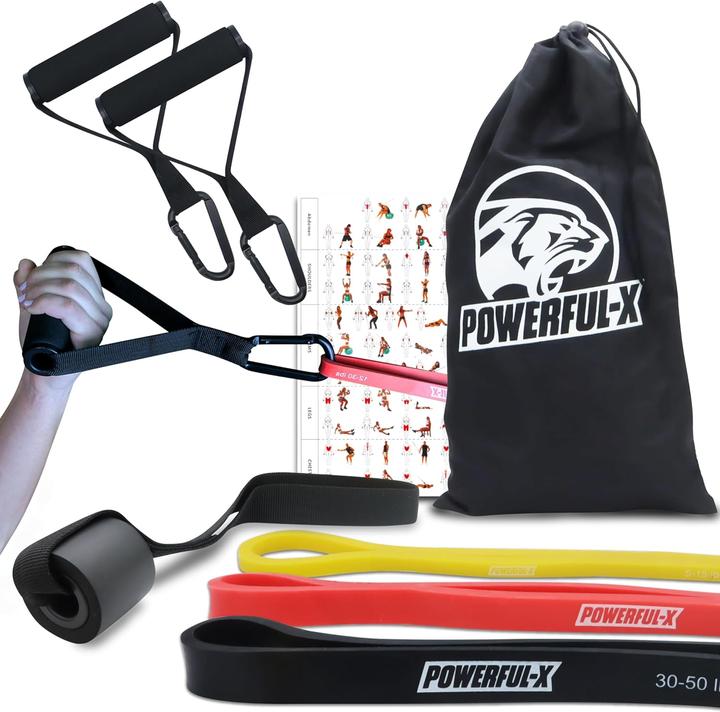 Actual product image Powerful-x Resistance bands (2.08 m, Easy, Medium, Strong)