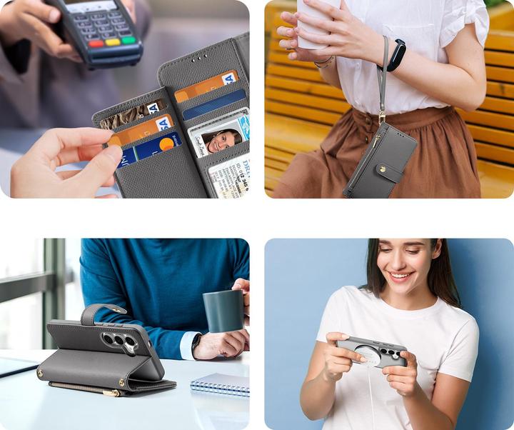 Produktbild Dux Ducis Lawa Series MagSafe Kunstleder Bookcover Hülle (Samsung Galaxy S25+)