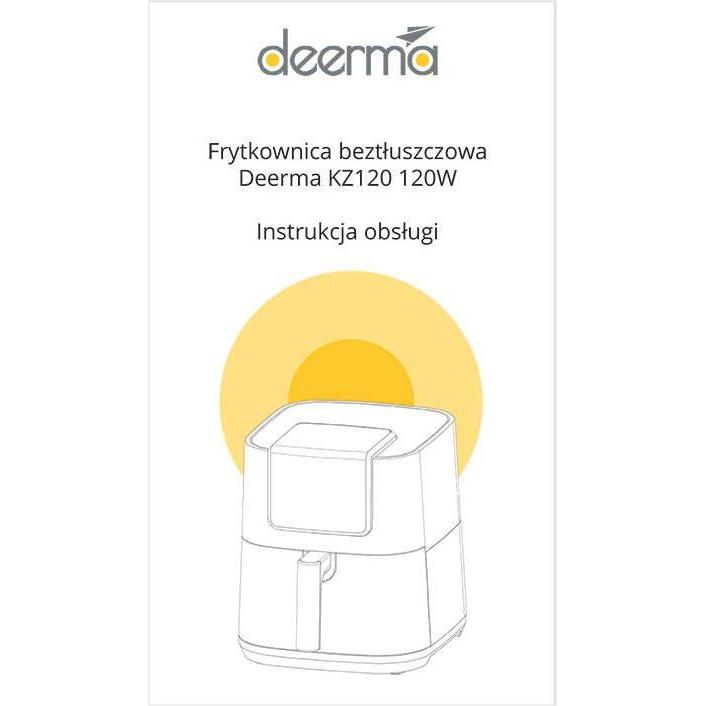 Thumbnail - Deerma Fritéza KZ120 1700W, Fritteuse, Schwarz