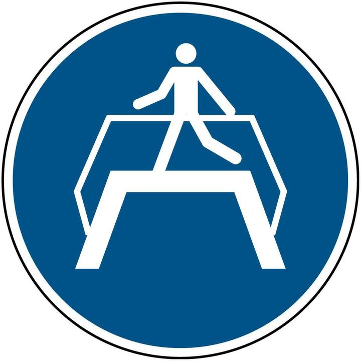 Image du produit Brady Panneau de sécurité ISO - Utiliser le passage