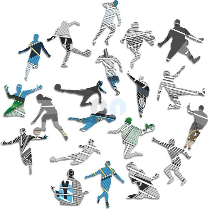 Actual product image Iconic Man City FC - Etihad Stadium - Wooden Puzzle Size L (500 pieces) (500 pieces)