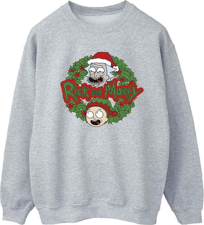 Produktbild Rick And Morty Christmas Wreath Sweatshirt (M)