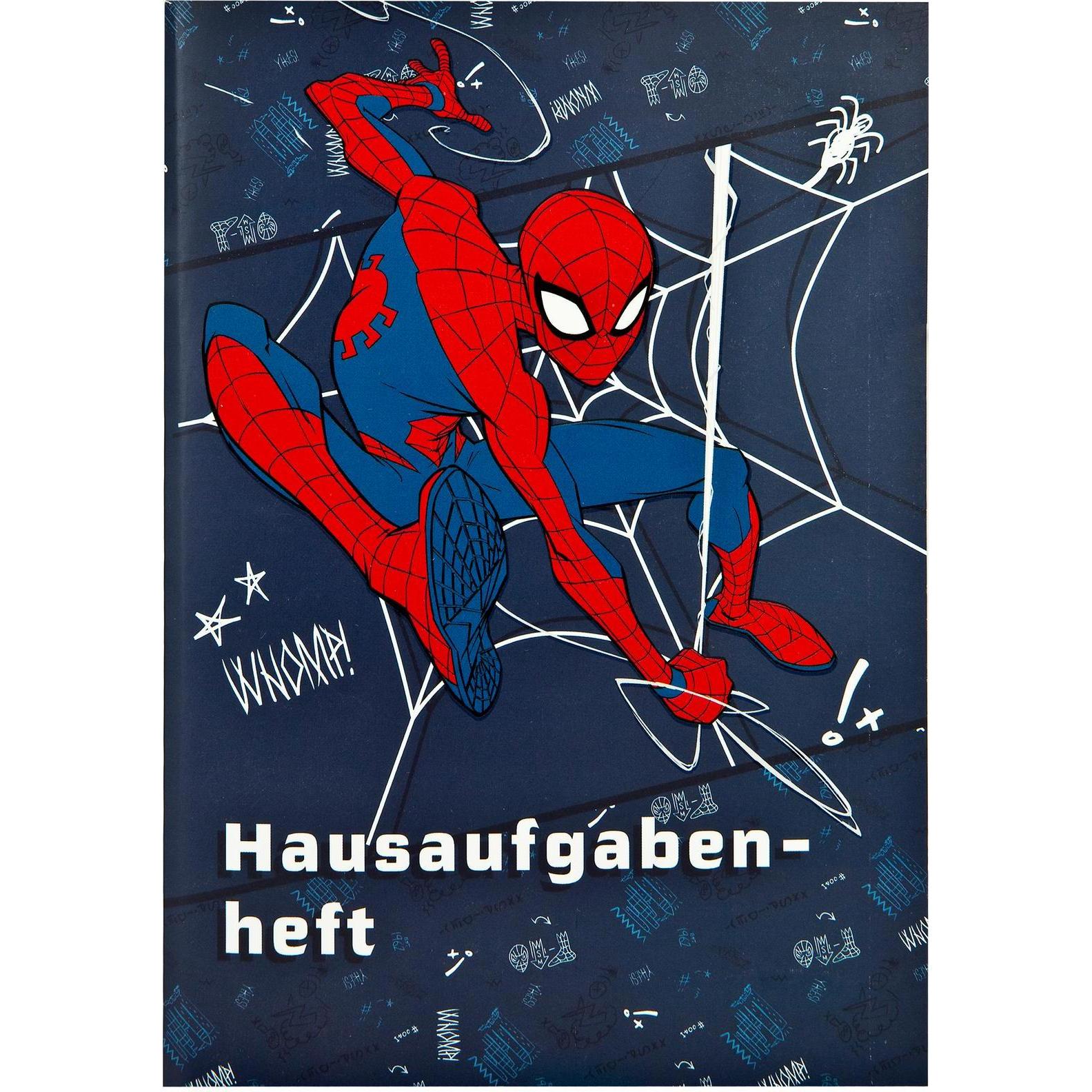 Undercover, Heft + Block, Schulheft Spider-Man A5 (A5, Blanko, Weicher Einband)