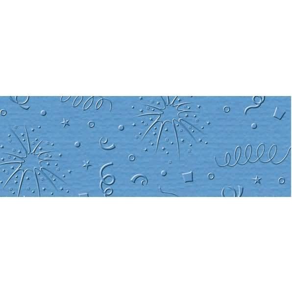 Ursus, Bastelpapier, Prägekarton Elegance 220g/qm 23x32cm VE=5 Blatt Party californiablau (220 g/m², 5 x)