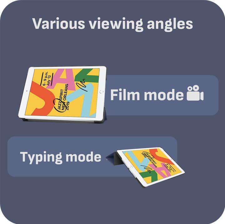 Produktbild Cazy Premium Smart Hülle Kompatibel mit iPad 2021 (9th Gen)/2020 (8th Gen)/iPad 2019 (7th Gen) - Schutz (iPad 2021 (9. Gen), iPad 2019 (7. Gen), iPad 2020 (8. Gen))