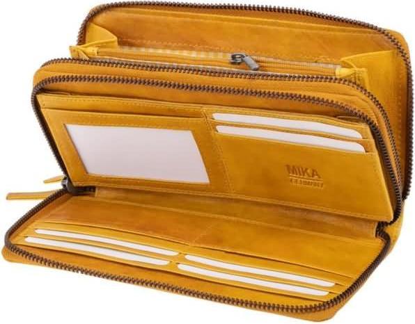 Actual product image Mika Ladies' wallet yellow/yellow