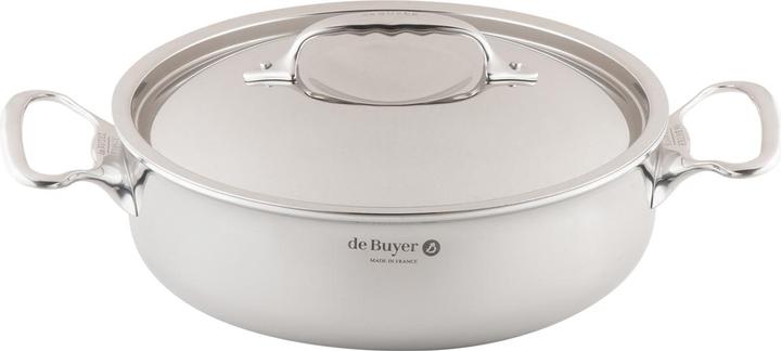 Actual product image de Buyer Roaster AFFINITY silver (Casserole + Stewpot, Stainless steel, 24 x 7 cm)