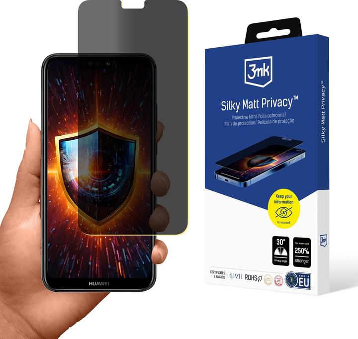 Image du produit 3MK Folia ochronna prywatyzujÄ ca matowa Silky Matt Privacy na Huawei P20 Lite (Écran)