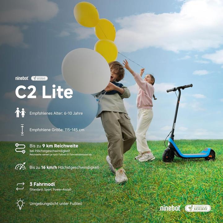 Actual product image Segway-Ninebot C2 Lite (16 km/h, 14 km, 130 W)