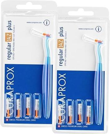 Produktbild Curaprox Interdental Brushes CPS 14Z Regular Plus Orange 1.5mm Diameter 5mm Effectiveness Set of 10 Interdent (10 x, 1.50 mm)
