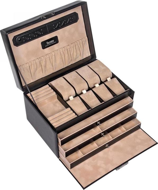 Image du produit Sacher 73.107.010443 - Boîte à bijoux Katja nouveau classique en cuir noir