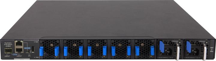 Actual product image HPE E N FlexFabric 5710 Switch, 48 XGT, 6 QSFP+ or 2 QSFP28 Ports, ToR, IRF, Static Routing, RIP, PF (48 Ports)