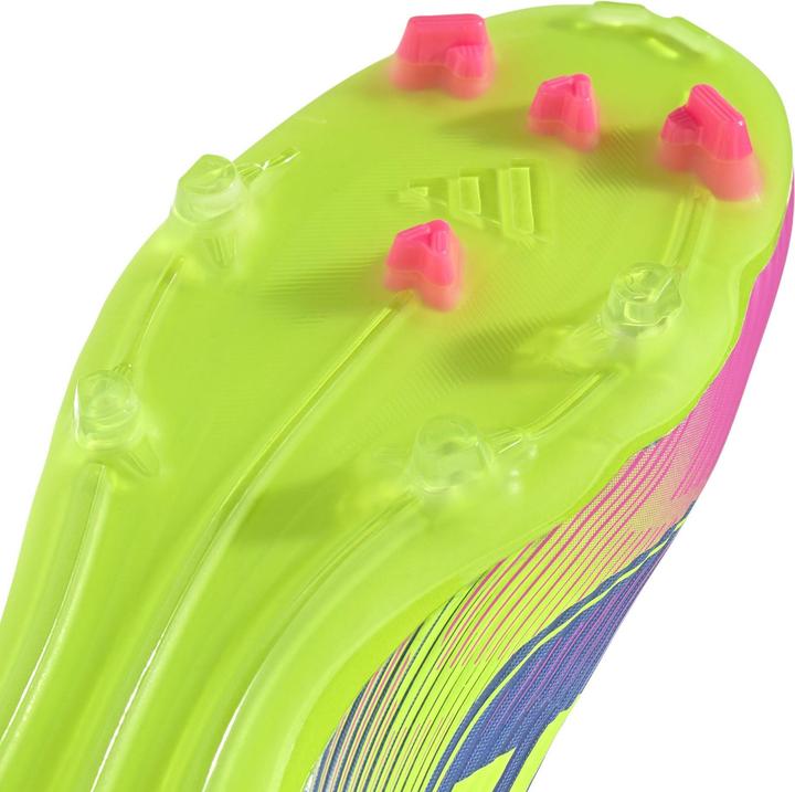 Actual product image adidas Unisex F50 League FG/MG Football Boot Blue Fusion/Lucid Lemon/Lucid Pink 47 1/3 (12)