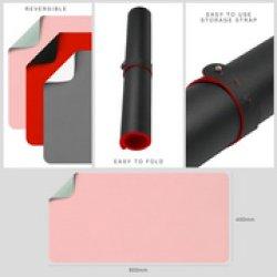 Actual product image Deflecto Schreibtischunterlage Kunstleder, Leder, PVC Grün, Rosa (120 x 60 cm)