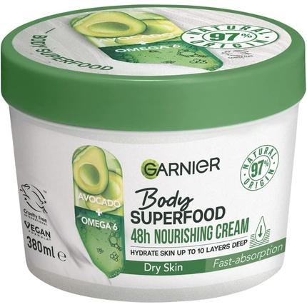 Garnier Body Superfood Nourishing Body Cream with Avocado and Omega 6 380ml (Körpercreme, 380 ml)