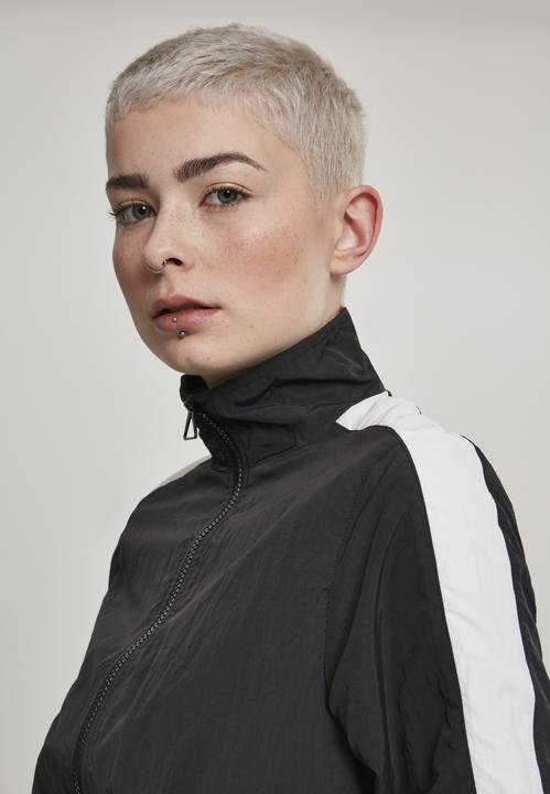 Produktbild Urban Classics Ladies Short Striped Crinkle Track Jacket (XS)