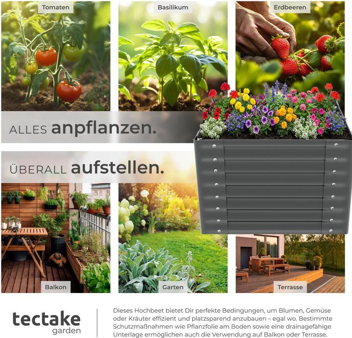 Actual product image tectake Salvia raised bed, galvanized, various sizes