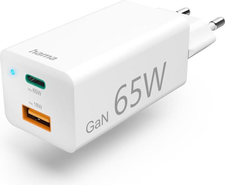 Immagine prodotto Hama Caricabatterie GaN + cavo USB (65 W)
