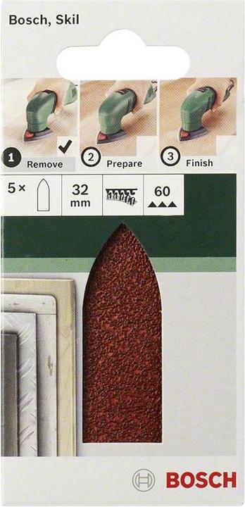 Immagine prodotto Bosch Professional Zubehör Carta abrasiva Delta con velcro (80)