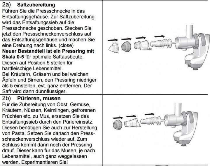Produktbild VitaLeo Saftpresse 1000 (CH-Stecker)