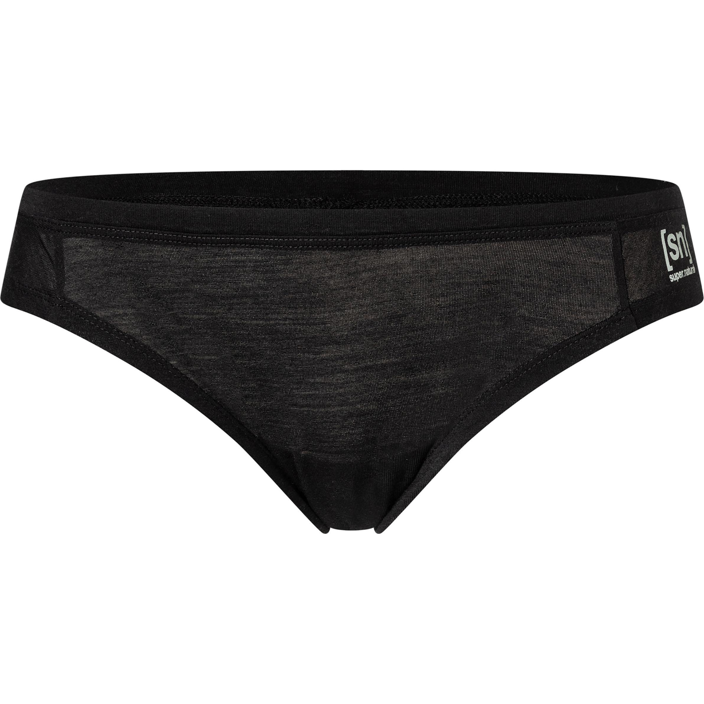 Super Natural, Damen, Funktionsunterhose, Women's Tundra 175 Thong (XS), Schwarz, XS