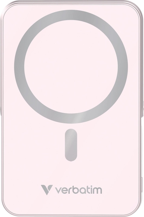 Produktbild Verbatim Charge ‘n’ Go Power Bank with Stand Magnetic Wireless 10000mAh - Pink (10000 mAh, 20 W, 37 Wh)