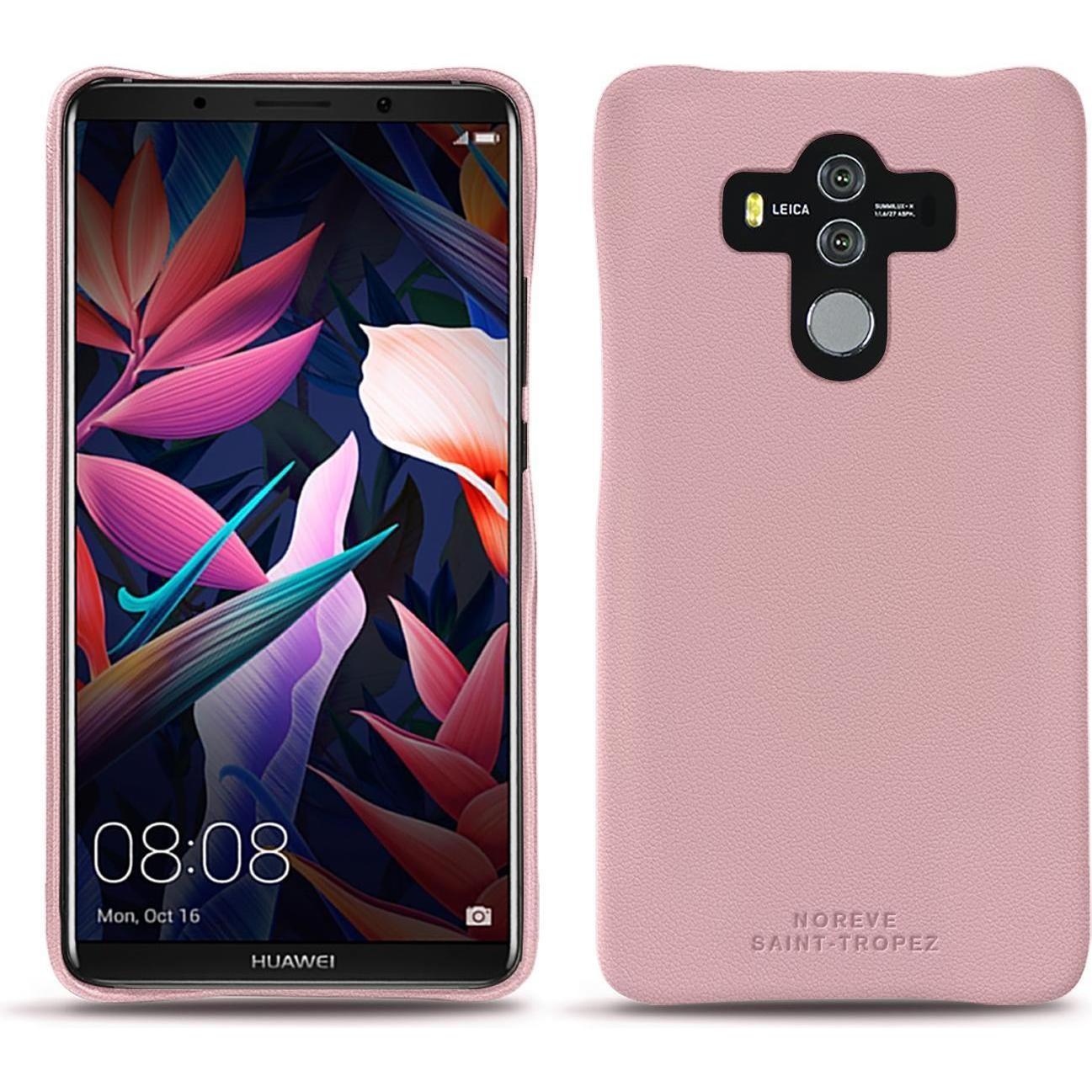 Noreve Lederschutzhülle (Huawei Mate 10 Pro), Smartphone Hülle, Rosa