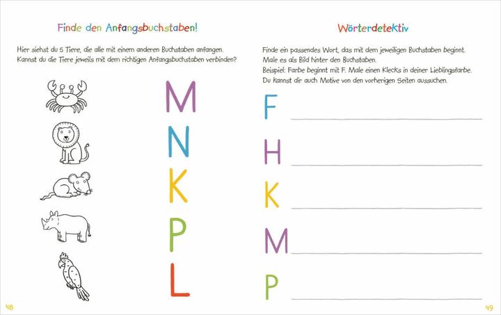 Produktbild Mein kunterbuntes Buch der Buchstaben und Zahlen Spieleris (Deutsch, Nico Sternbaum, 2023)