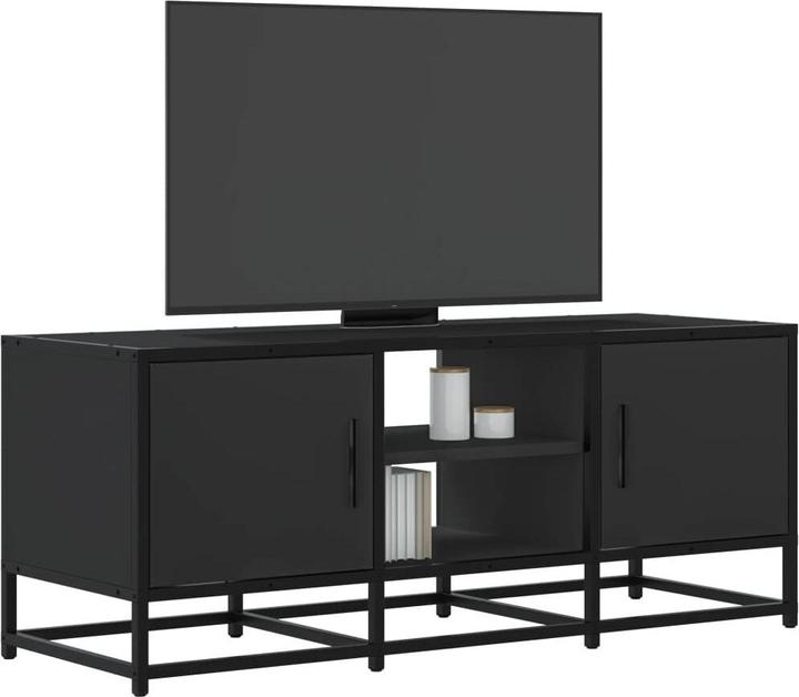 Actual product image vidaXL TV cabinet Lowboard TV cabinet TV table Wood-based material Metal (100 x 35 x 41 cm)