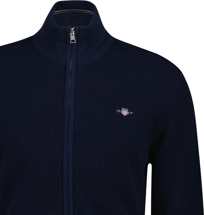 Produktbild GANT Micro Textured Cotton Zip Cardigan (XXL)