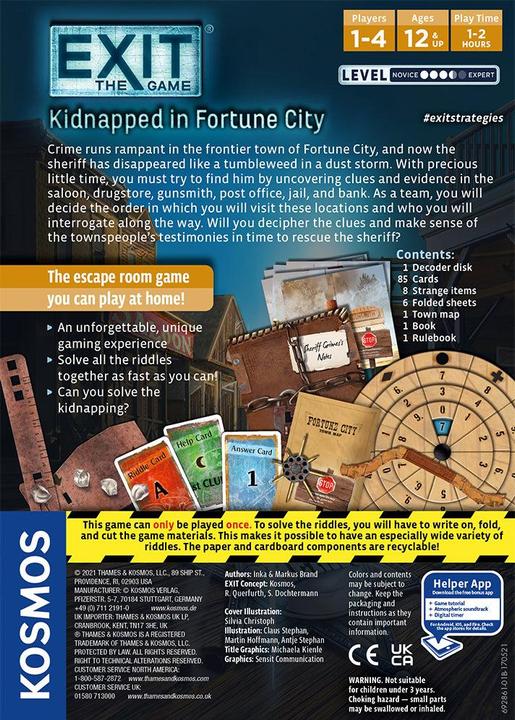 Produktbild Kosmos Exit: Kidnapped in Fortune City (Englisch)