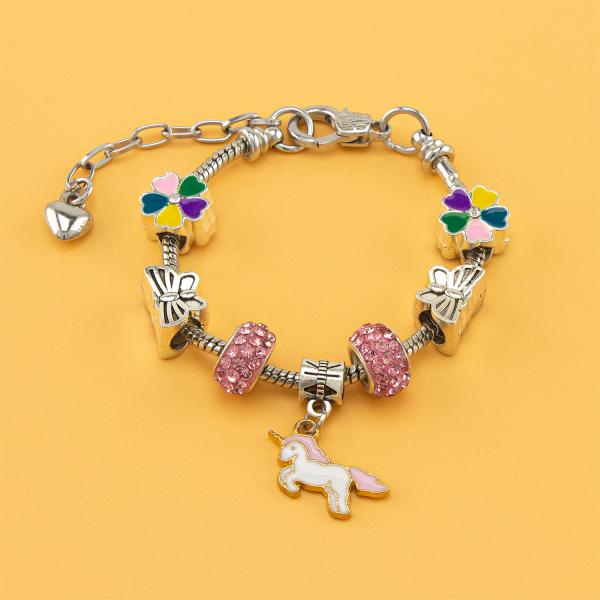 Actual product image Ulysse Couleurs d'Enfance Beautiful bracelet with unicorn motif (Metal)