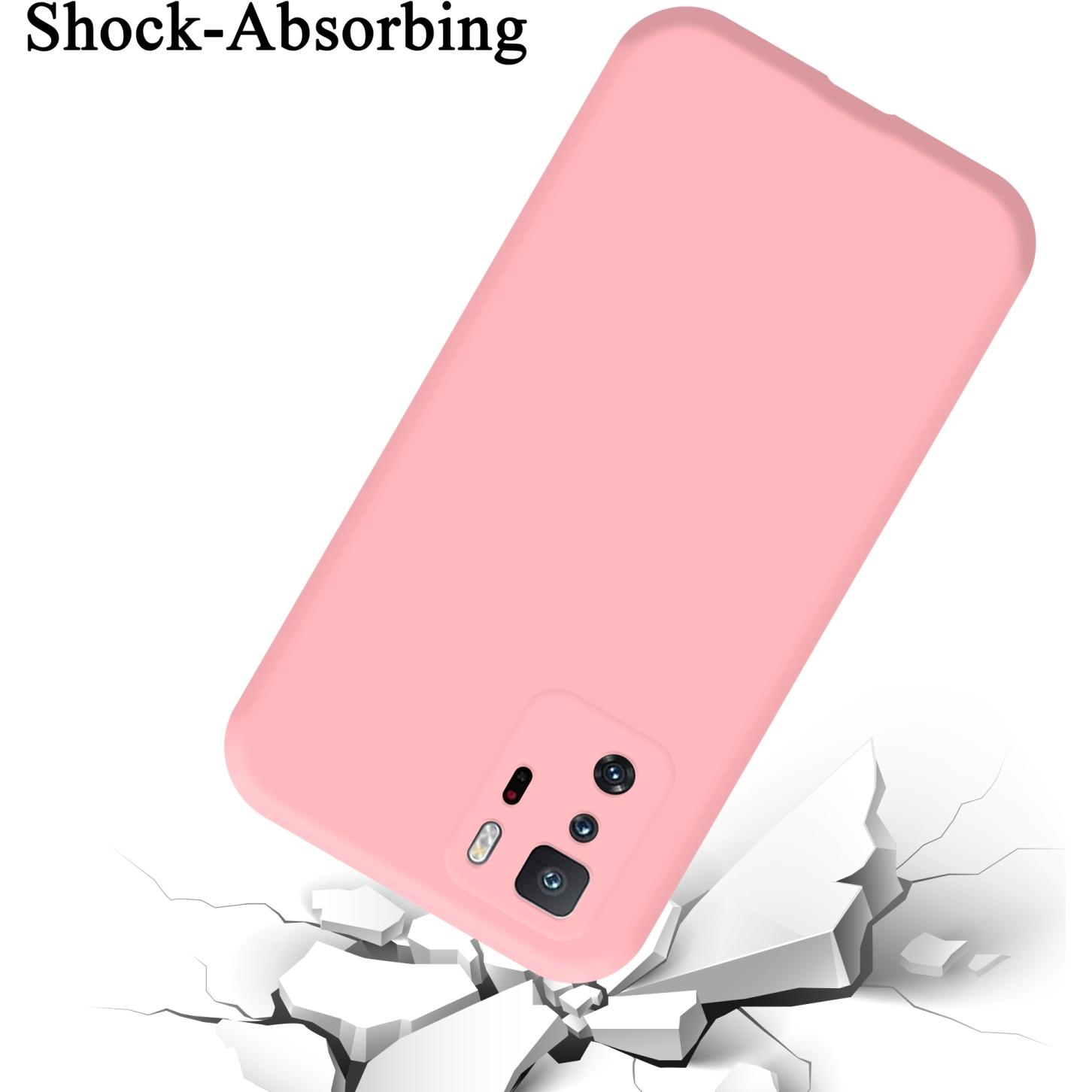 Thumbnail - Cadorabo TPU Liquid Silicone Case Hülle für Xiaomi POCO X3 GT (Xiaomi Poco X3 GT), Smartphone Hülle, Rosa