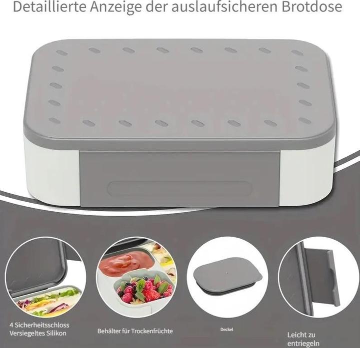 Produktbild ASMI Auslaufsichere und geteilte Lunchbox – 900ml