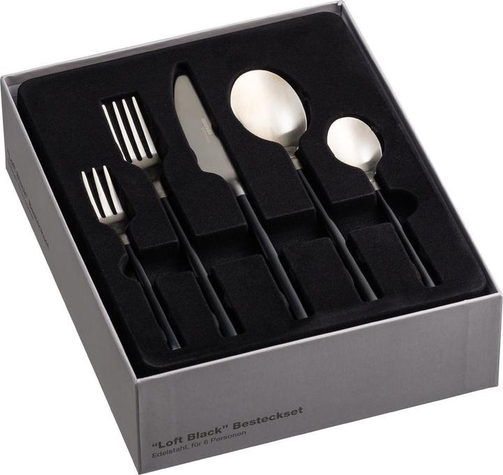 Actual product image Homeware Professional Loft Black (30 Piece, Cutlery set)