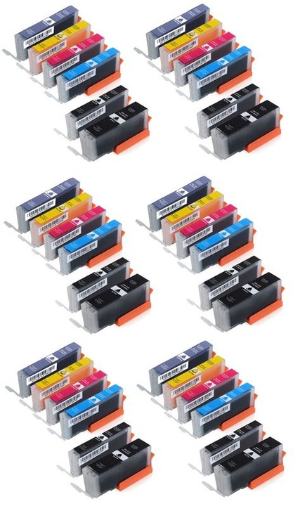 Produktbild Hermex Kompatible Tintenpatrone XXL für Canon PIXMA TS8251 (M, BK, C, PC, PM, Y)