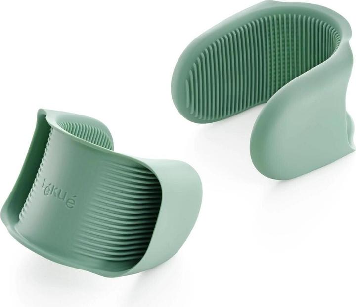 Lekue Fingerschutz für Ofen Silikon 2 Stück (Platin-Silikon)