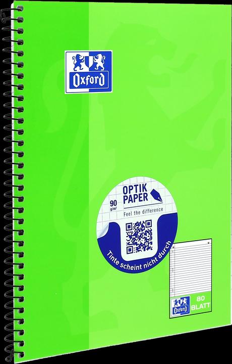 Actual product image Oxford College notebook (A5, Lined, Hardcover)