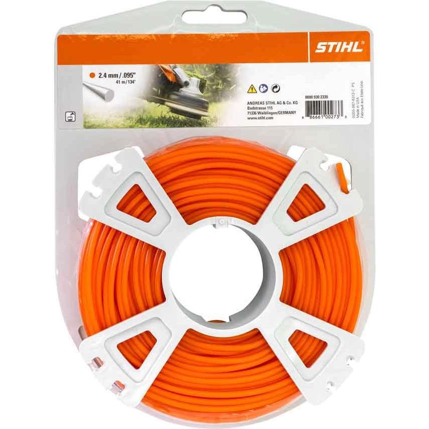 Thumbnail - Stihl, Zubehör Gartenmaschinen, 9302339 Mähfaden rund 2.4 mm x 41m, orange (Rasentrimmer, Trimmerfaden + Fadenspule)
