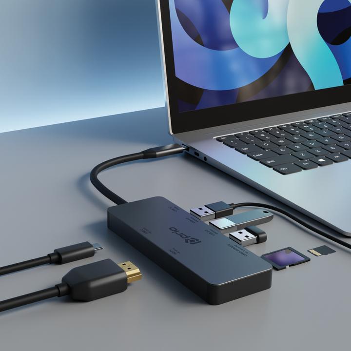 Produktbild prio 7 in 1 Multiport USB C Adapter (USB, USB)
