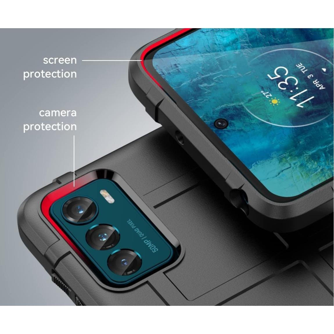 Thumbnail - Screenguard Motorola Moto G42 Rugged Shield Hülle (Motorola Moto G42), Smartphone Hülle, Schwarz