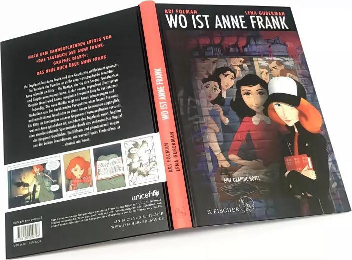 Actual product image Wo ist Anne Frank – Eine Graphic Novel (German, Ari Folman, Klaus Timmermann, Lena Guberman, Ulrike Wasel, 2022)