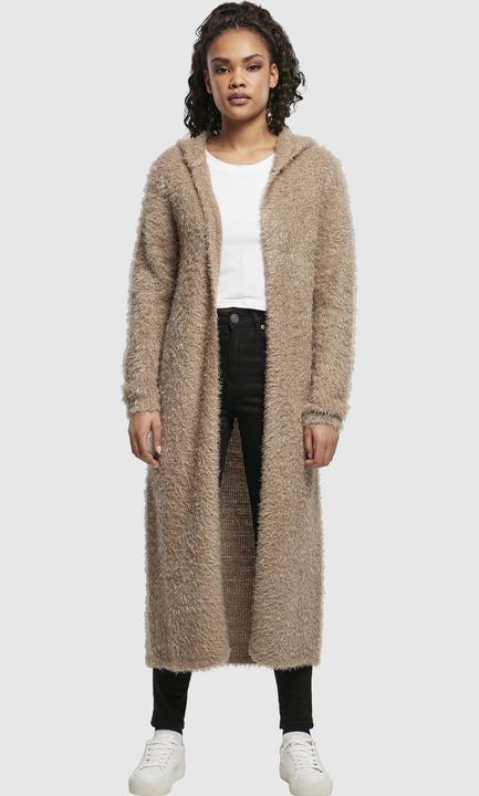 Produktbild Urban Classics Ladies Hooded Feather Cardigan (XXL)