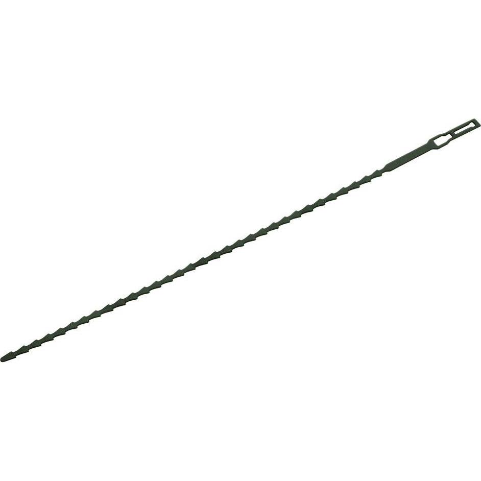 Biotop, Accessori per piante, Reusable and adjustable ties, green color, 33,5 cm, blister 12 units (33.50 cm)